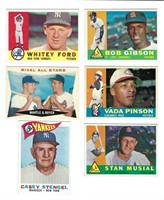 1960 Topps Baseball 6 Card Lot