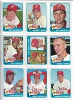 1965 Topps Phillies Cards in Binder Pages