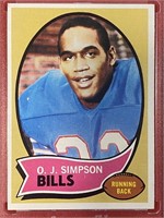 1970 Topps Football #90 OJ Simpson Rookie Card