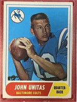 1968 Topps Football Johnny Unitas Card