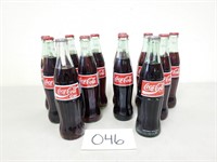 (10) 355mL Mexico Coca-Cola Bottles (No Ship)