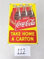 Coca-Cola Porcelain Advertising Sign - Andy Rooney