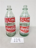 2 Coca-Cola 2-Liter Glass Bottles (No Ship)