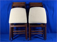 2 PAIRS OF FOLDING CHAIRS
