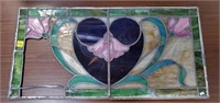 Antique Stained Glass Window, Missing Panels