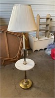 Marble top standing lamp