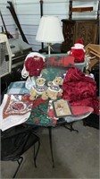 Large tote of misc. Christmas items