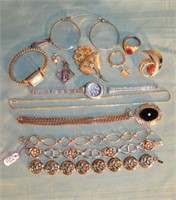 Gold filled and costume jewelry, watches, etc.; 15