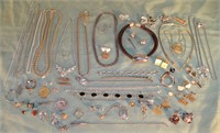 Collection of assorted costume jewelry