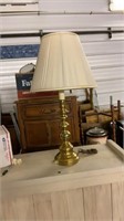 Tall metal lamp