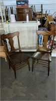 Pair of nice hardwood chairs