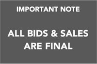 All Bids & Sales are Final