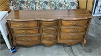 Dresser with mirror 67in length 64in