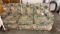 Floral 3 seat couch clean