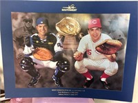 Lot of baseball hall of fame photographic poster