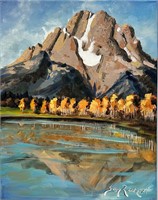 Mt Moran Reflections (16" X 20" Canvas)