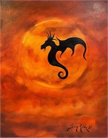 Dragon Fire (16" X 20" Canvas)