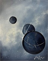 Space Balls (16" X 20" Canvas)
