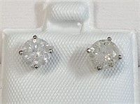 Certified14K  Diamond(1.15Ct,I2-I3,H-J) Earrings
