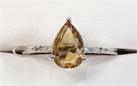 Certified14K  Pear Shaped Cut Diamond(1Ct,Si1,Yell