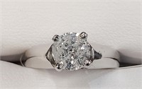 Certified10K  Diamond(1Ct,I1,G) Ring
