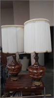 vintage pair of lamps