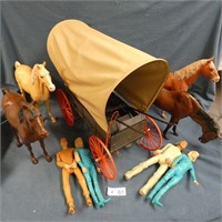 Johnny & Jane West Covered Wagon & Figures