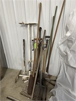 Assortment of yard tools