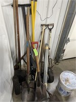 Assortment of yard tools & more
