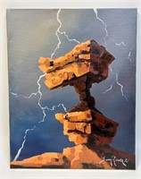 Desert Lightning 2 (16" X 20" Canvas)