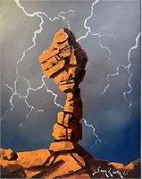 Desert Lightning 3 (16" X 20" Canvas)