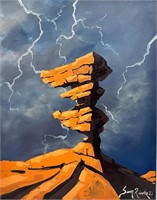 Desert Lightning 5 (16" X 20" Canvas)