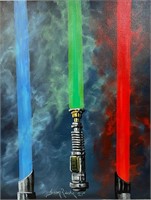 Lightsabers of Time (16" X 20" Canvas)