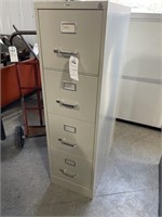 Beige 4 drawer file cabinet