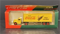 1/64 Yellow Coca-Cola Tractor Trailor In Box