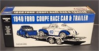 Wix Promo ERTL 1940 Ford Coupe Race Car & Trailer