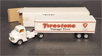 Diecast Firestone Tractor Trailer 11 1/2 inch Bank