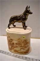Ceramic Cookie Jar with Dog Lid