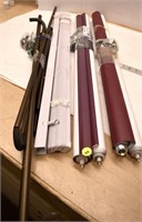 Curtain Rods and various 22" wide Blinds *LYS