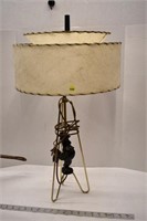 29" Retro Electric Lamp with Rooster on Base *LYS