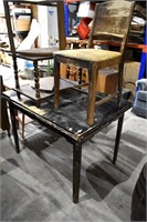 Tables and Chair For Restoration or Parts *LYS