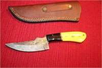 DAMACUS KNIFE--NEW AND SHEATH