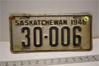 1948 Sask. Lic. Plate