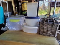 Plasticware & Silverware Basket & Storage