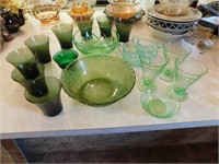 green depression & green glass