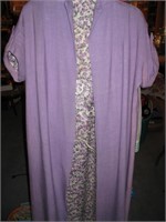 Vintage Violet Dress w/ Long Swing Coat