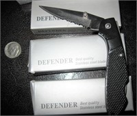 4 Small Stainless Folding Pocket Knives