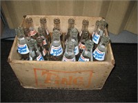 Retro Ting & Pepsi Pop Bottles in Ting Case