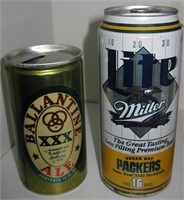 Ballantine Ale (beer) Pull Top & Lite Packer Can