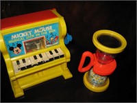 Fisher Price Hour Glass & Mickey Mouse Piano Toys